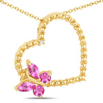 Heart Butterfly Pendant