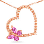 Heart Butterfly Pendant