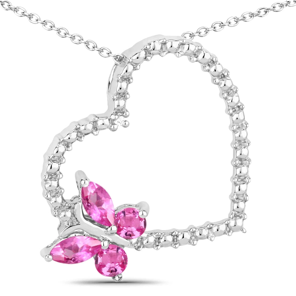 Heart Butterfly Pendant