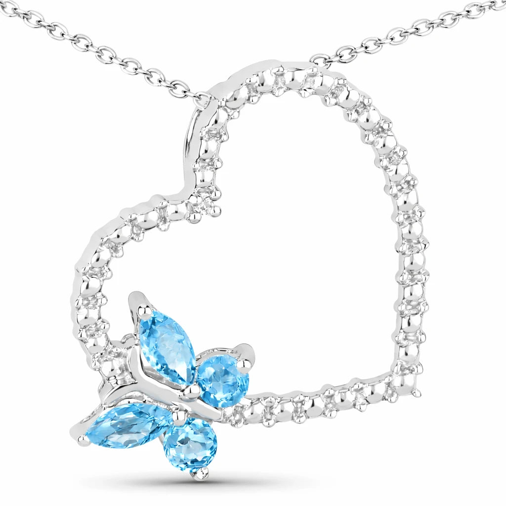 Heart Butterfly Pendant