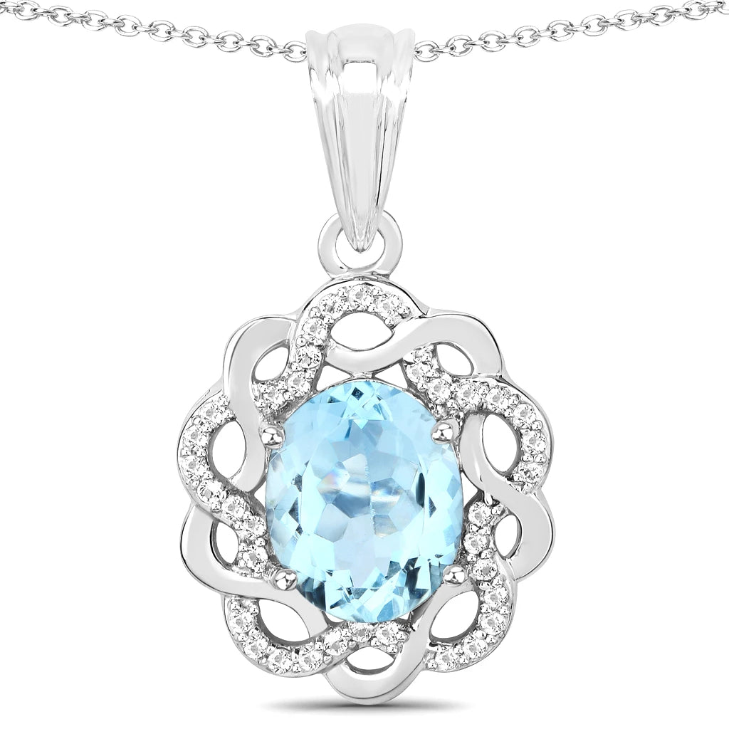 Oval Diamond Accent Cocktail Pendant