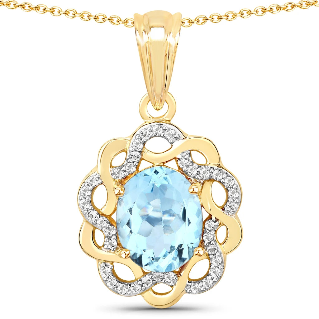 Oval Diamond Accent Cocktail Pendant