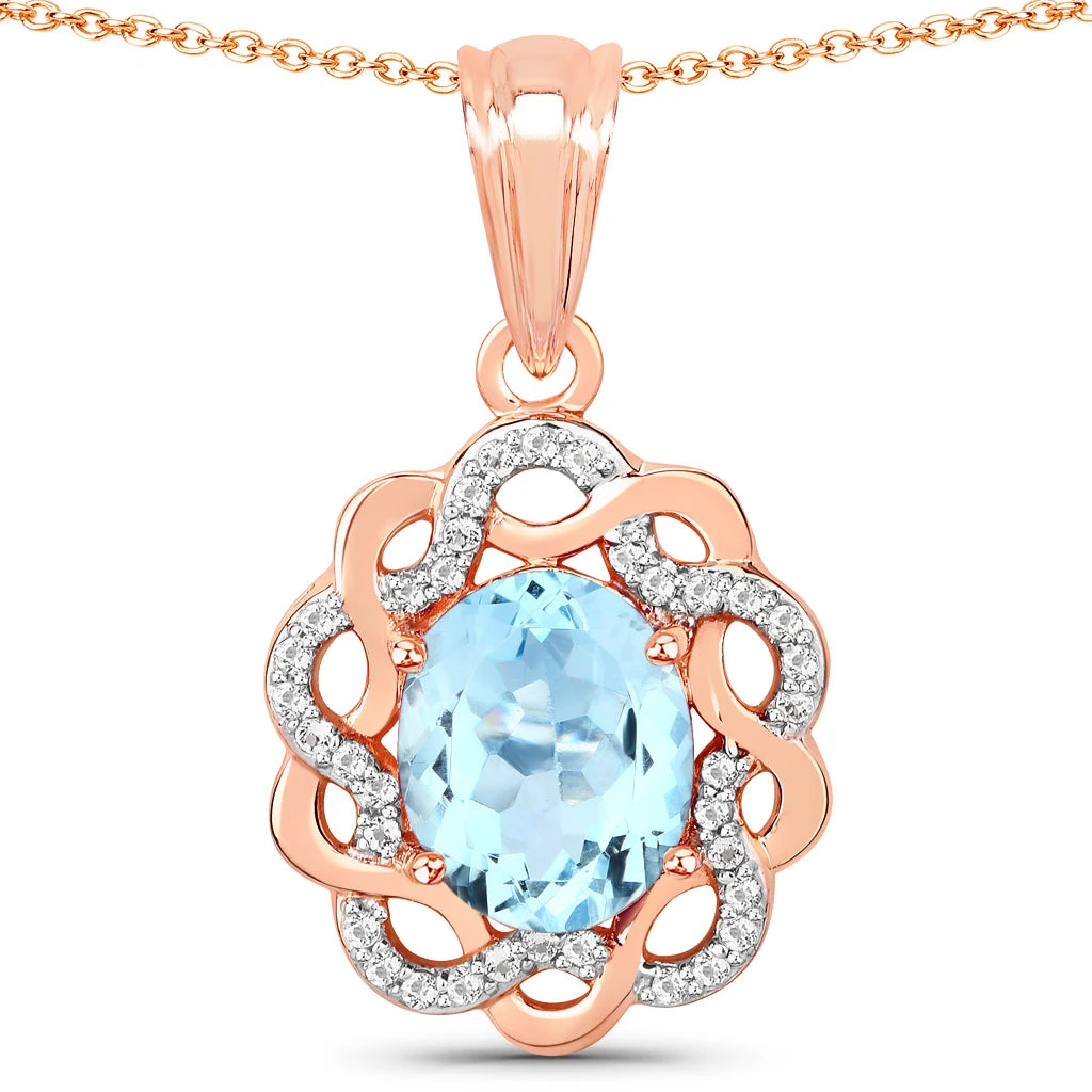 Oval Diamond Accent Cocktail Pendant