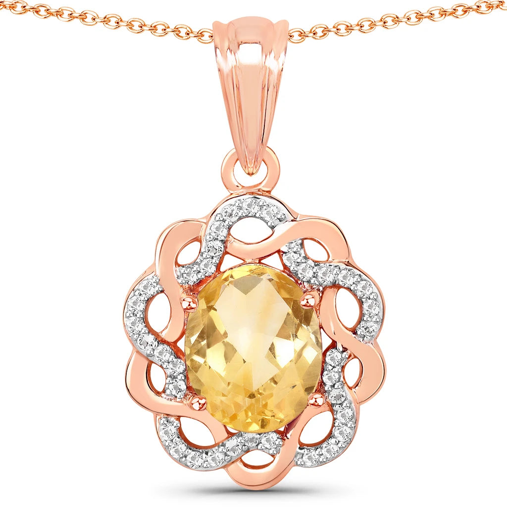 Oval Diamond Accent Cocktail Pendant