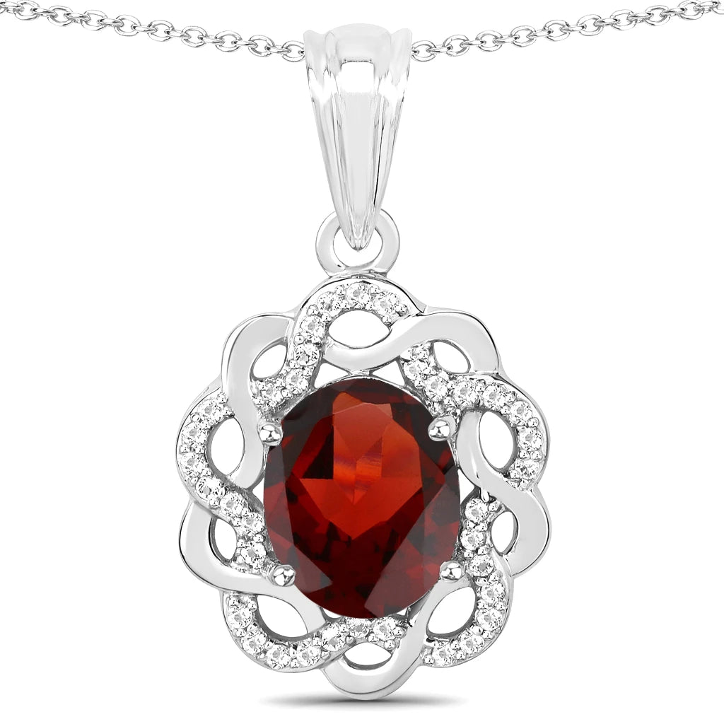 Oval Diamond Accent Cocktail Pendant