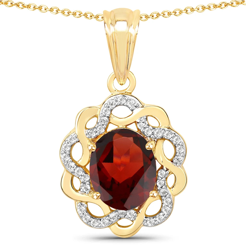 Oval Diamond Accent Cocktail Pendant