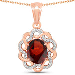 Oval Diamond Accent Cocktail Pendant