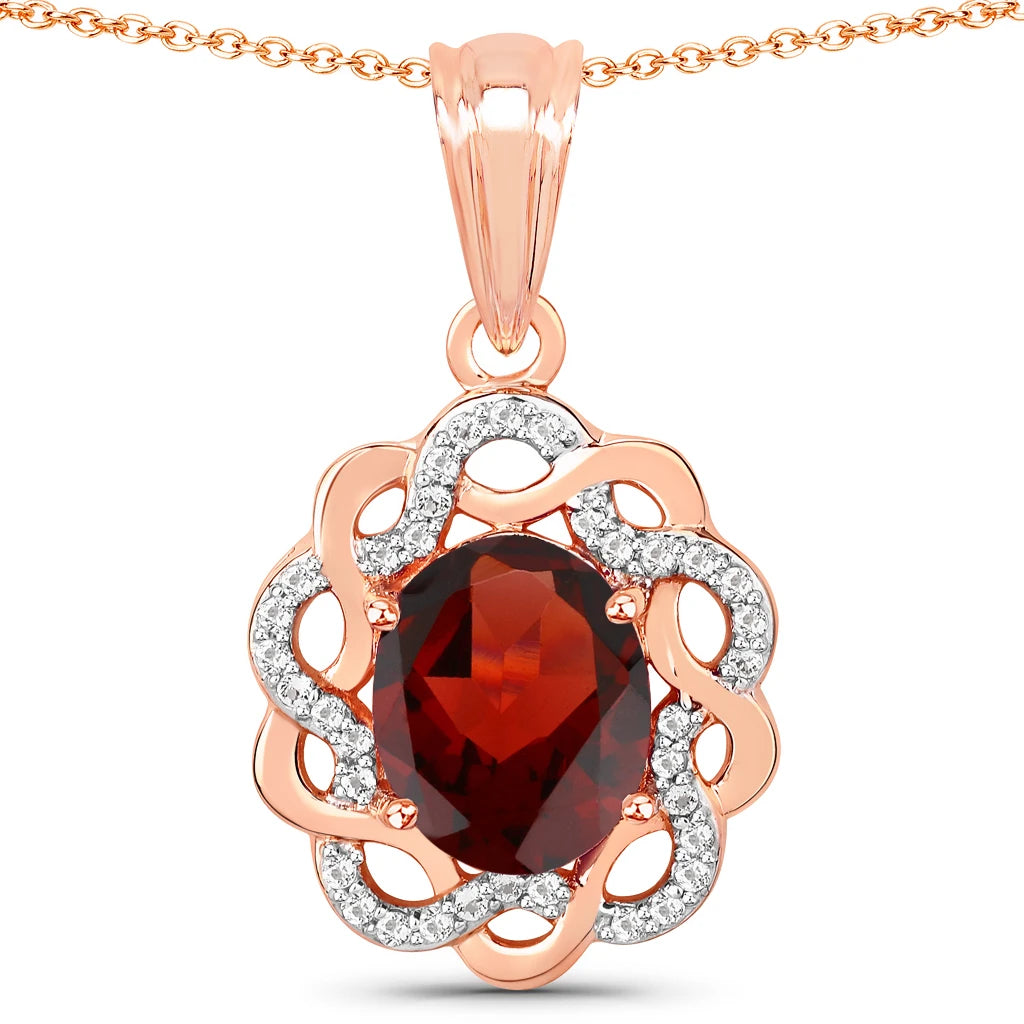 Oval Diamond Accent Cocktail Pendant