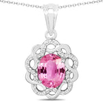 Oval Diamond Accent Cocktail Pendant
