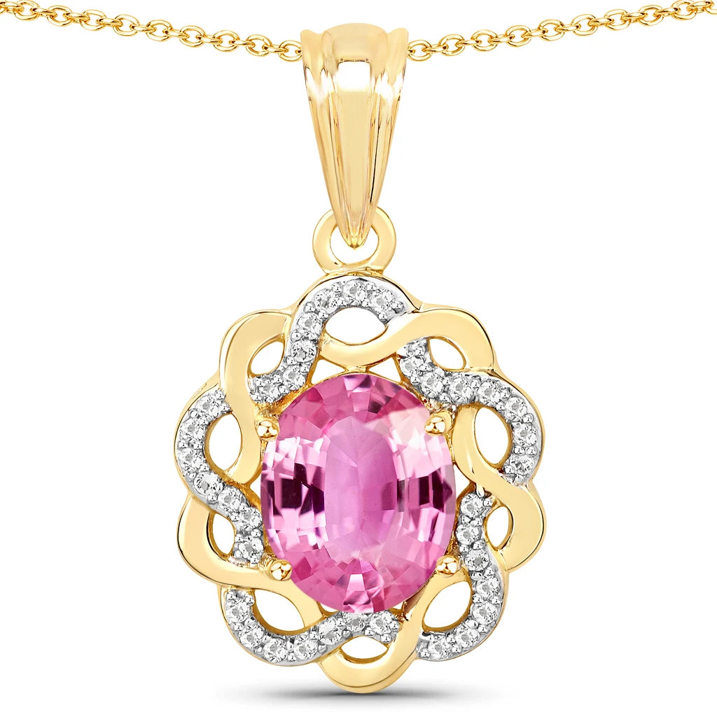 Oval Diamond Accent Cocktail Pendant