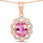 Oval Diamond Accent Cocktail Pendant