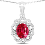 Oval Diamond Accent Cocktail Pendant