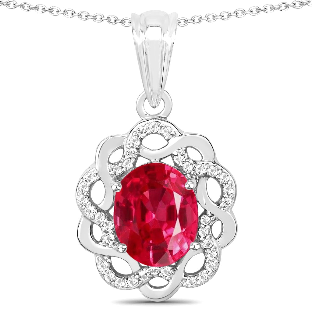 Oval Diamond Accent Cocktail Pendant