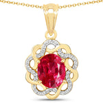 Oval Diamond Accent Cocktail Pendant