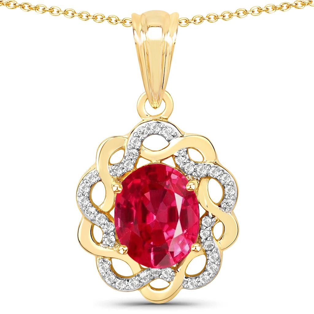 Oval Diamond Accent Cocktail Pendant