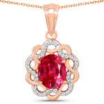 Oval Diamond Accent Cocktail Pendant