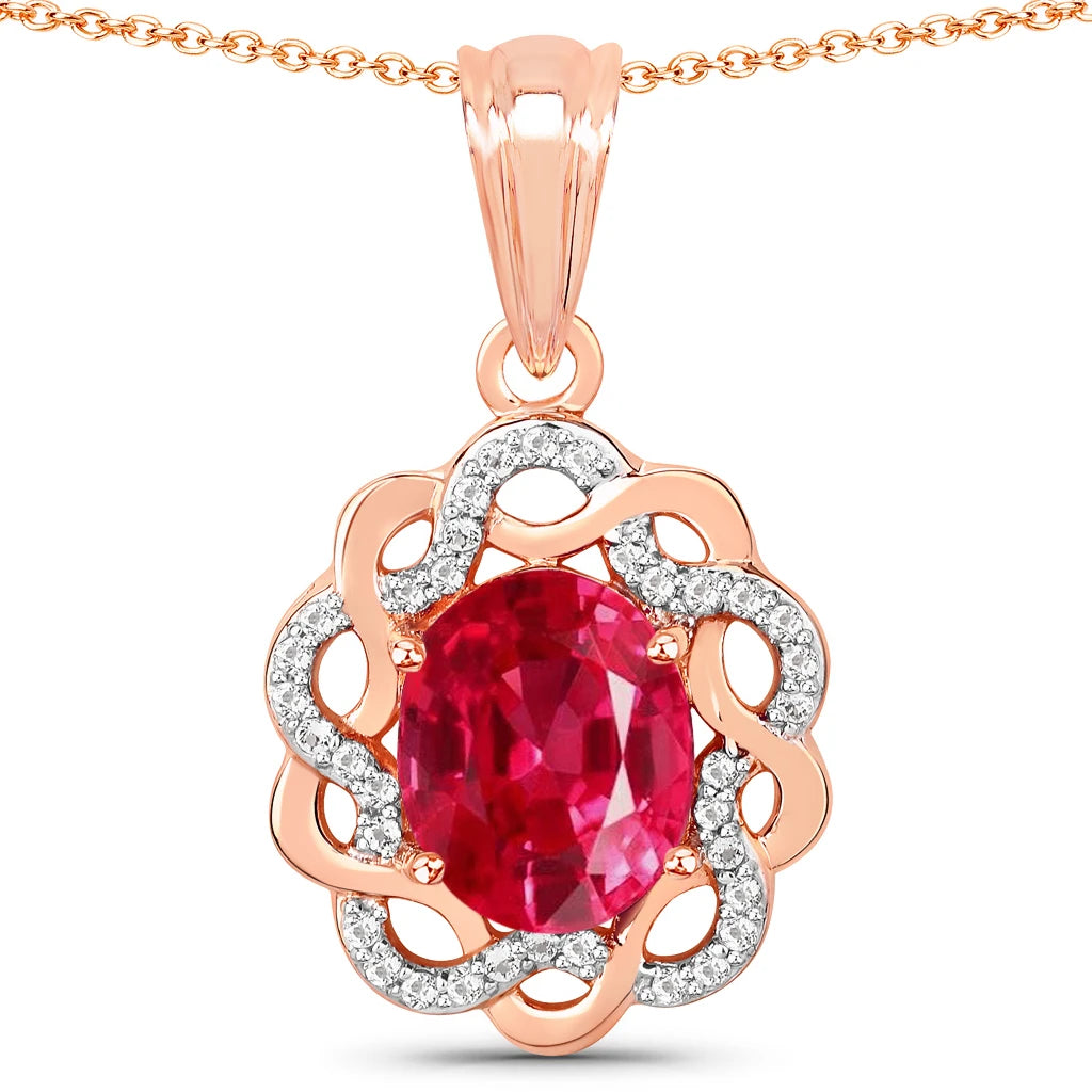 Oval Diamond Accent Cocktail Pendant