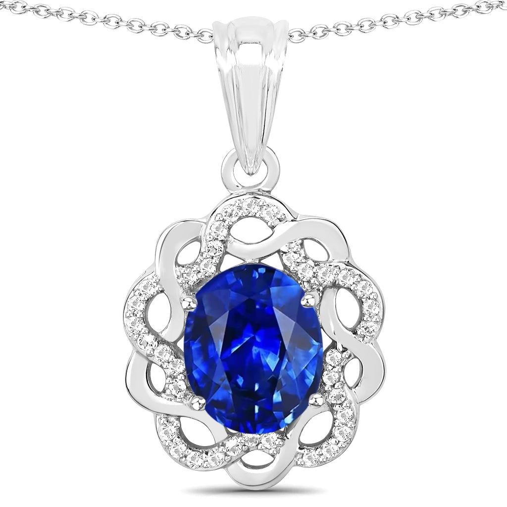 Oval Diamond Accent Cocktail Pendant