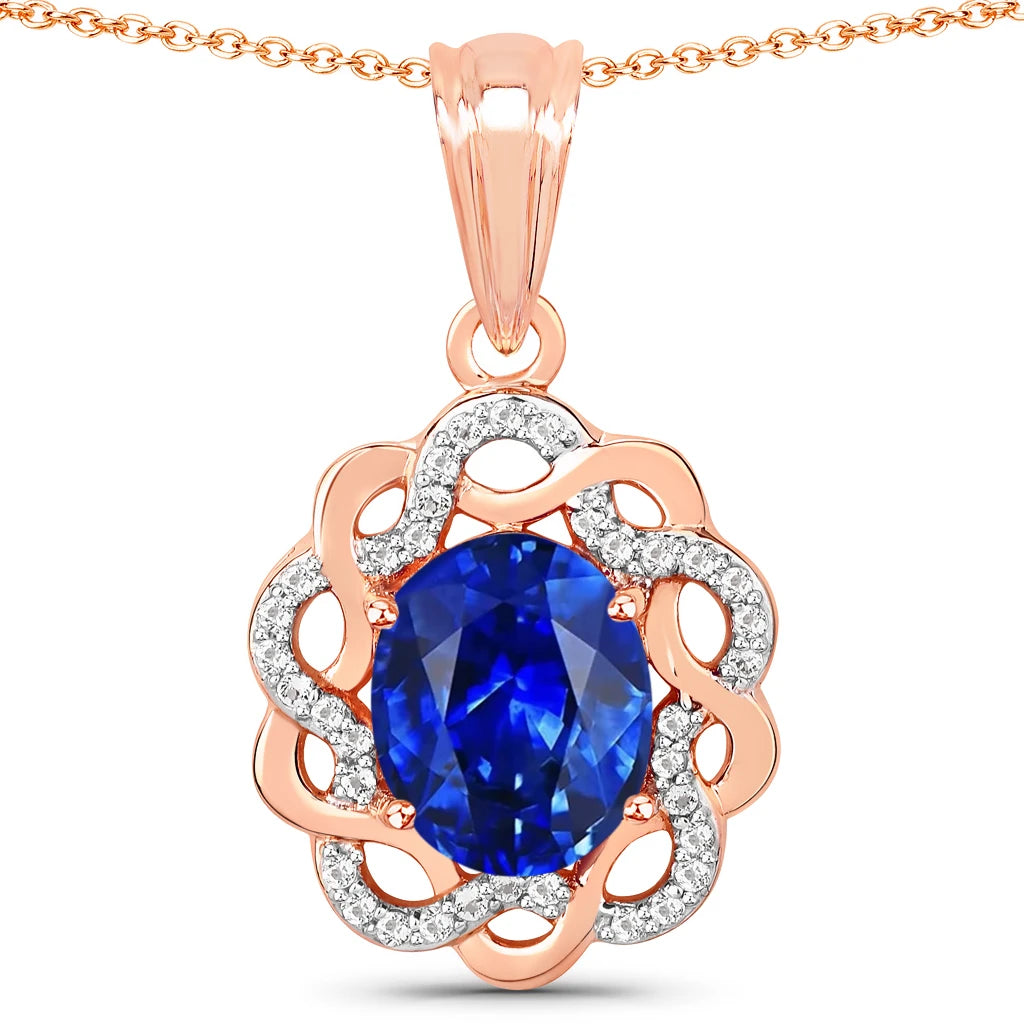 Oval Diamond Accent Cocktail Pendant