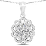 Oval Diamond Accent Cocktail Pendant