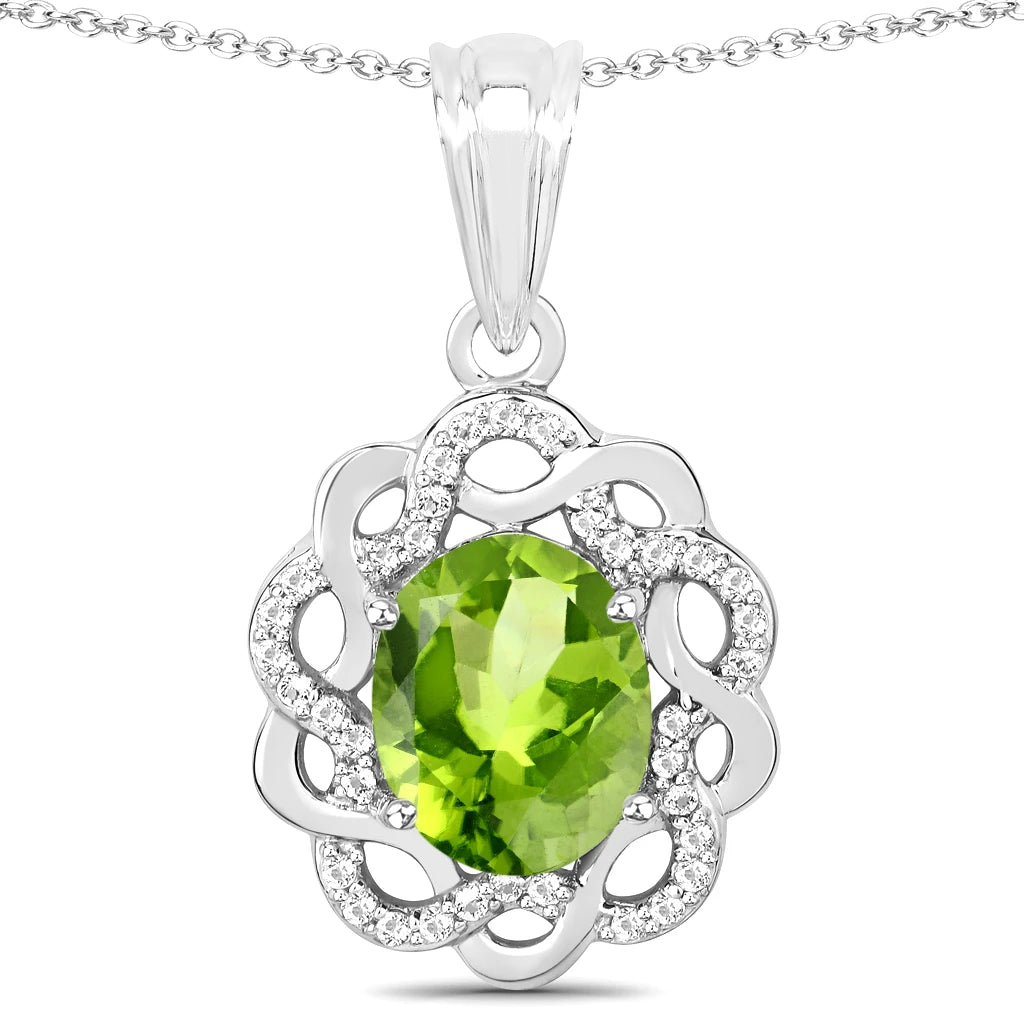 Oval Diamond Accent Cocktail Pendant