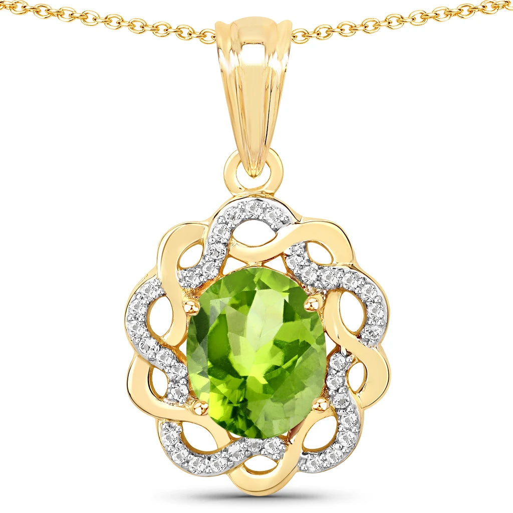 Oval Diamond Accent Cocktail Pendant