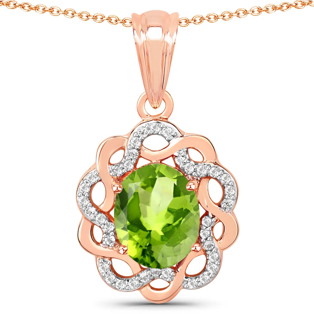 Oval Diamond Accent Cocktail Pendant