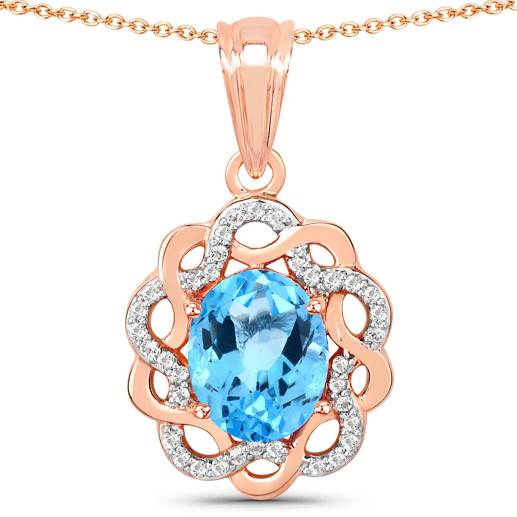 Oval Diamond Accent Cocktail Pendant