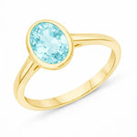 Bezel Set Oval Solitaire Ring