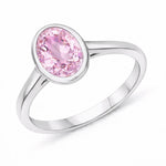 Bezel Set Oval Solitaire Ring