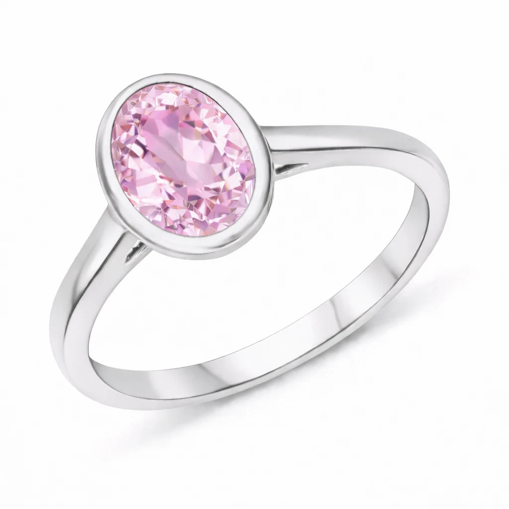 Bezel Set Oval Solitaire Ring