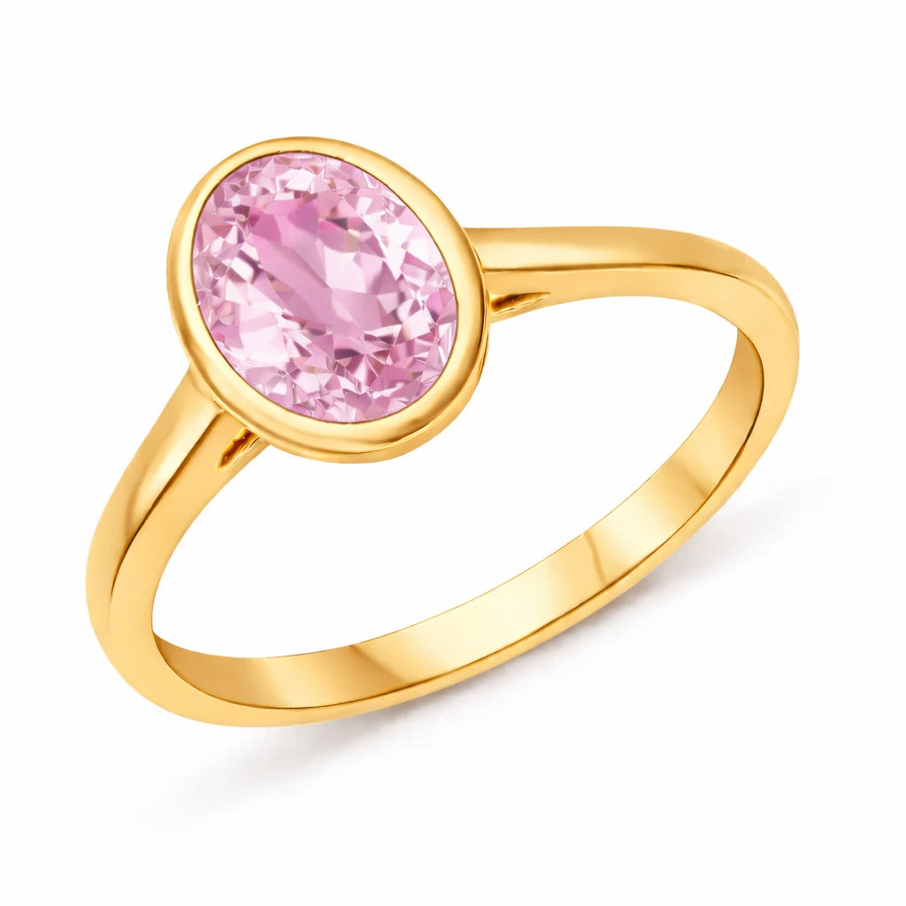 Bezel Set Oval Solitaire Ring