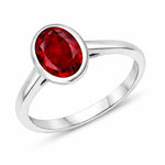 Bezel Set Oval Solitaire Ring
