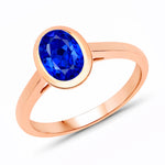 Bezel Set Oval Solitaire Ring
