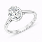 Bezel Set Oval Solitaire Ring