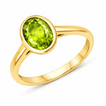 Bezel Set Oval Solitaire Ring