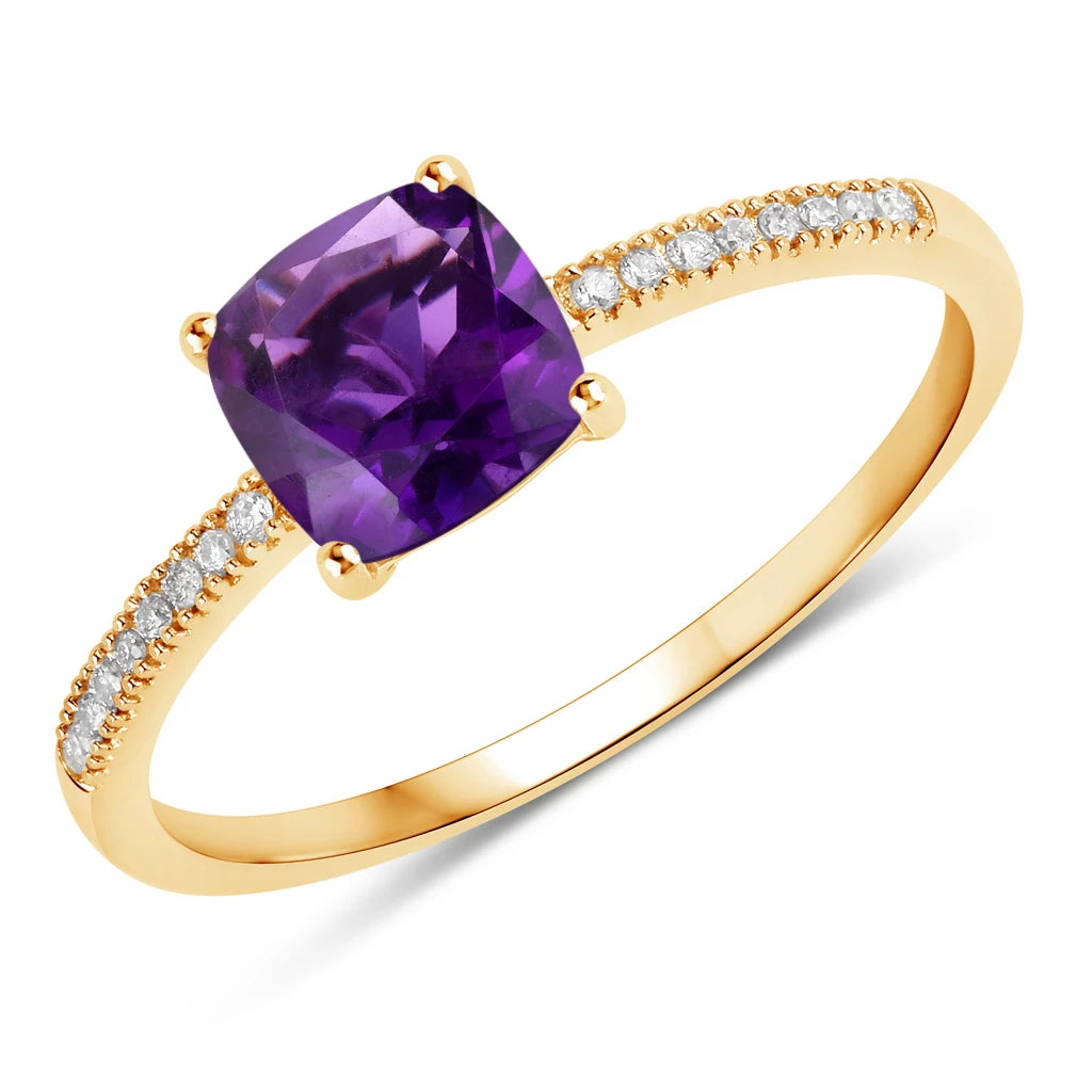 Cushion Cut Diamond Halo Ring