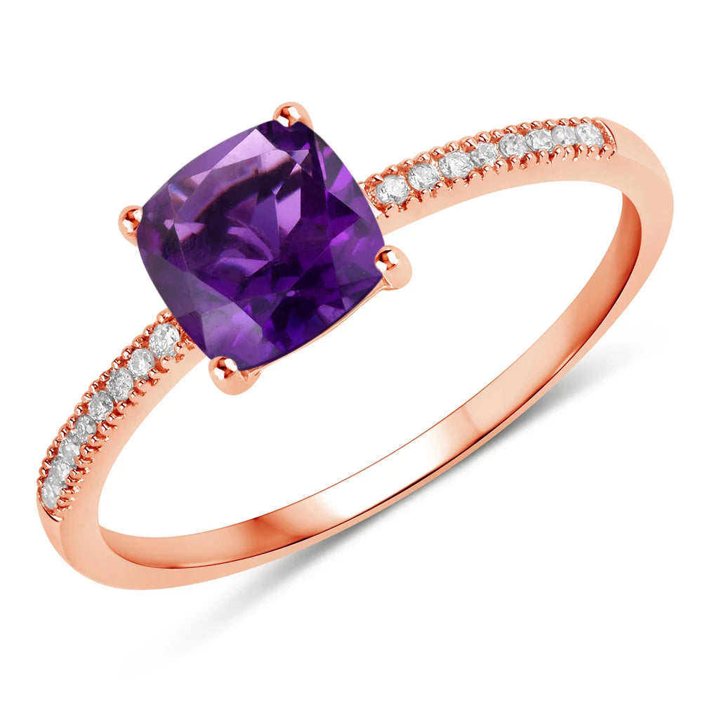 Cushion Cut Diamond Halo Ring