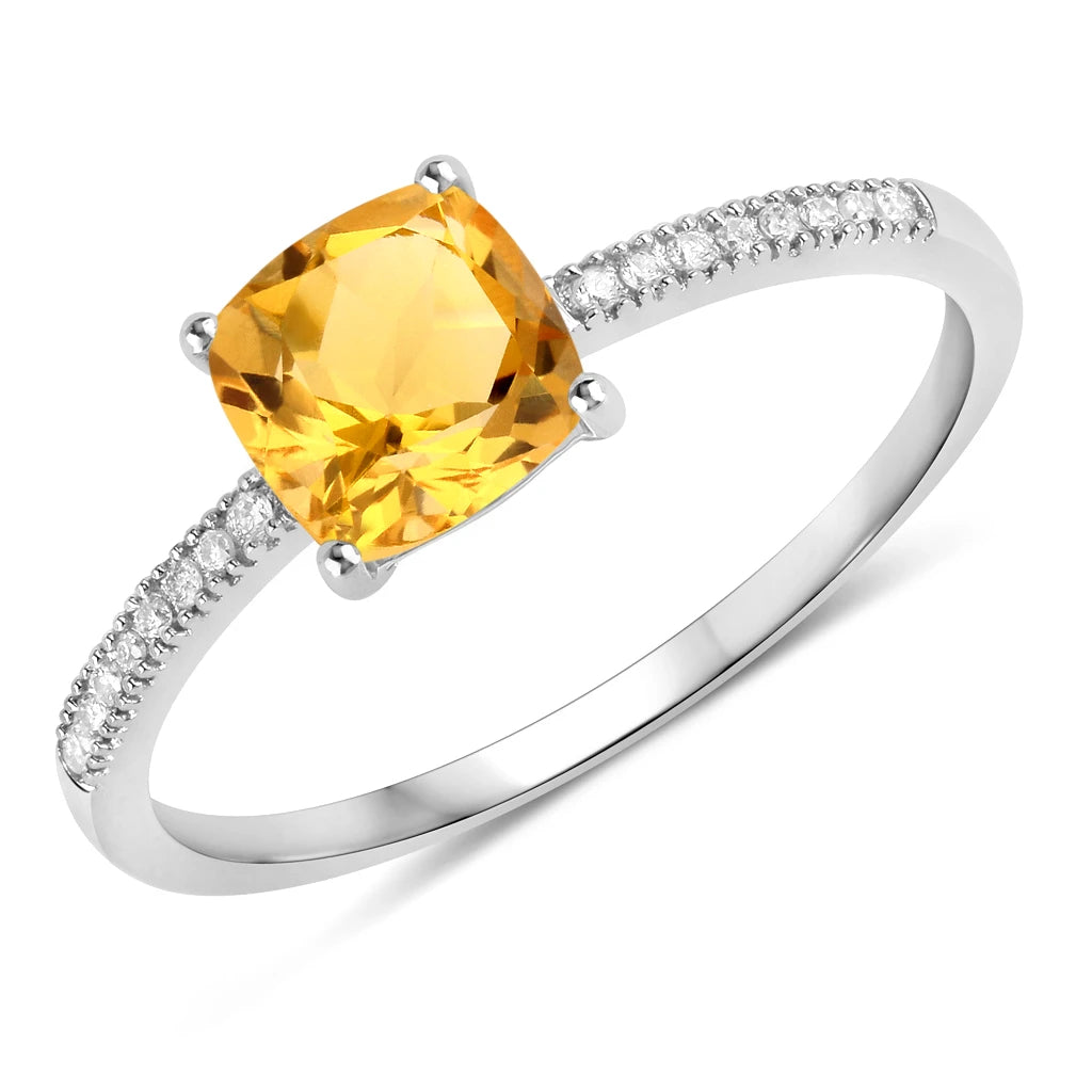 Cushion Cut Diamond Halo Ring