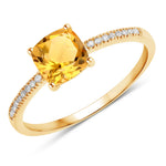 Cushion Cut Diamond Halo Ring