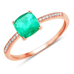 Cushion Cut Diamond Halo Ring