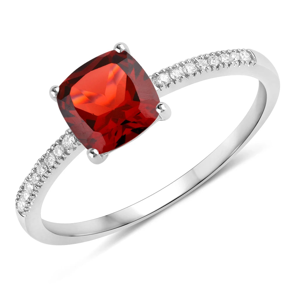 Cushion Cut Diamond Halo Ring