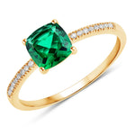 Cushion Cut Diamond Halo Ring