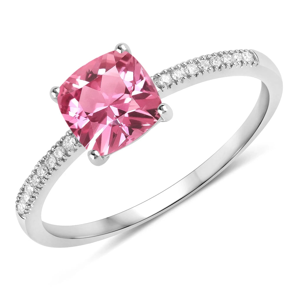 Cushion Cut Diamond Halo Ring
