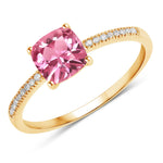 Cushion Cut Diamond Halo Ring