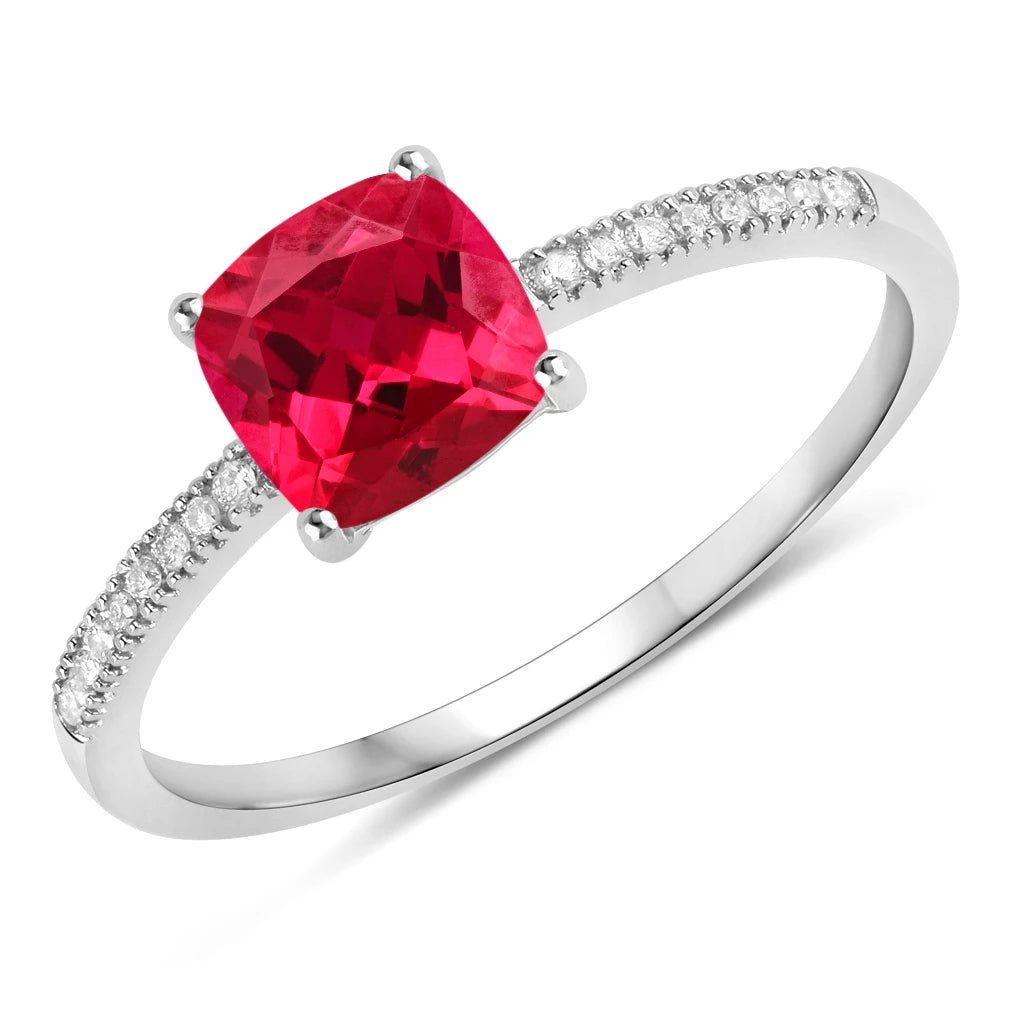 Cushion Cut Diamond Halo Ring