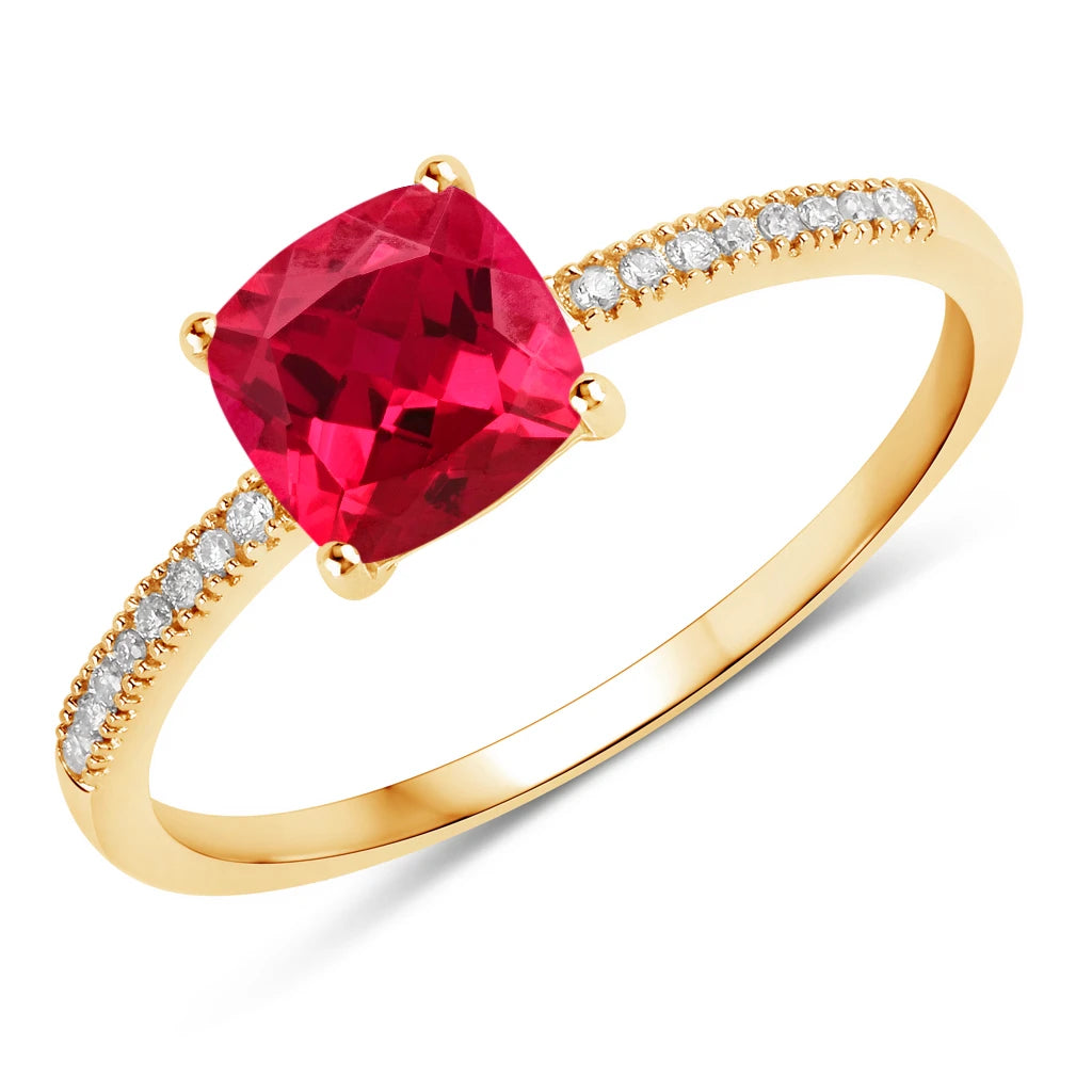Cushion Cut Diamond Halo Ring