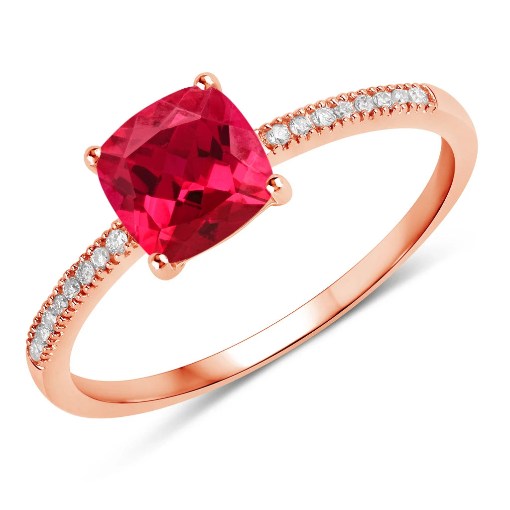 Cushion Cut Diamond Halo Ring
