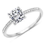 Cushion Cut Diamond Halo Ring