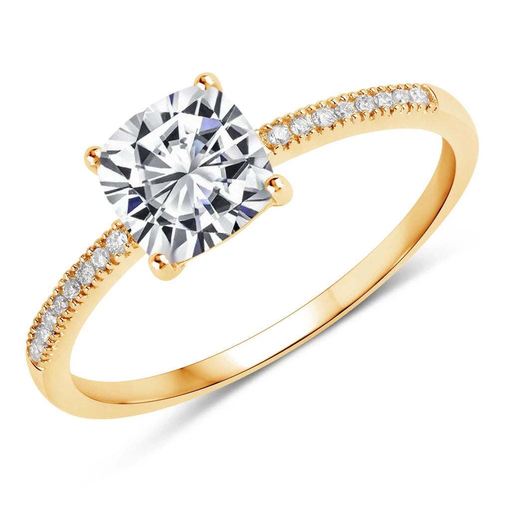 Cushion Cut Diamond Halo Ring